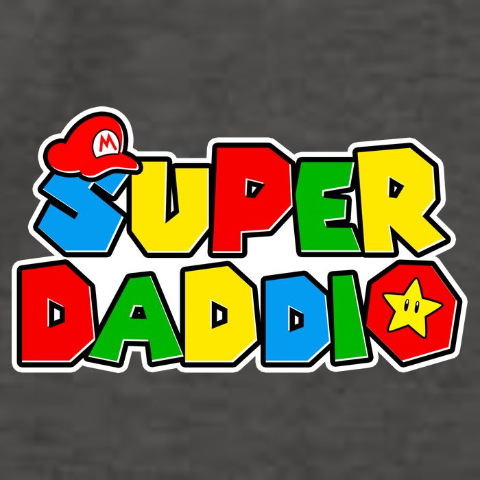 Funny Super Daddio Father's Day Gamer Vector Backpack