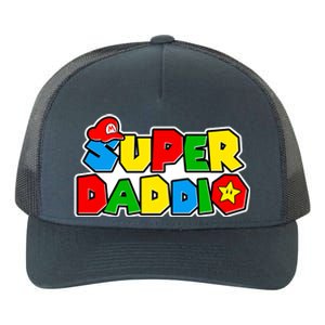 Funny Super Daddio Father's Day Gamer Yupoong Adult 5-Panel Trucker Hat