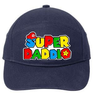 Funny Super Daddio Father's Day Gamer 7-Panel Snapback Hat