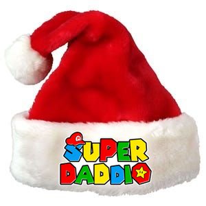 Funny Super Daddio Father's Day Gamer Premium Christmas Santa Hat