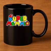 Funny Super Mommio Mother's Day Gamer 11oz C Handle Ceramic Mug