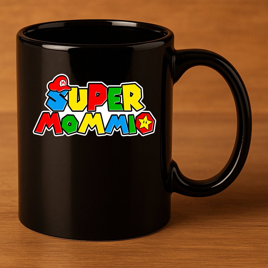 Funny Super Mommio Mother's Day Gamer 11oz C Handle Ceramic Mug