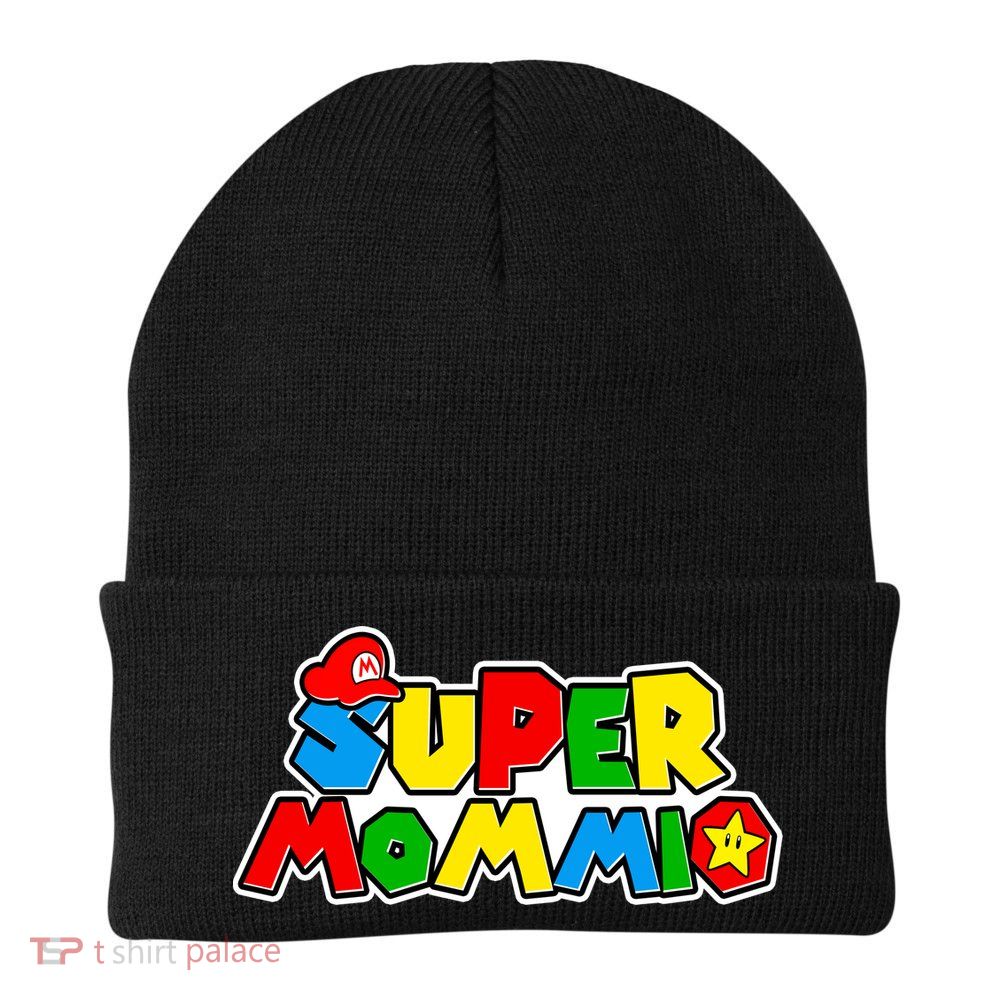 Funny Super Mommio Mother's Day Gamer Beanie