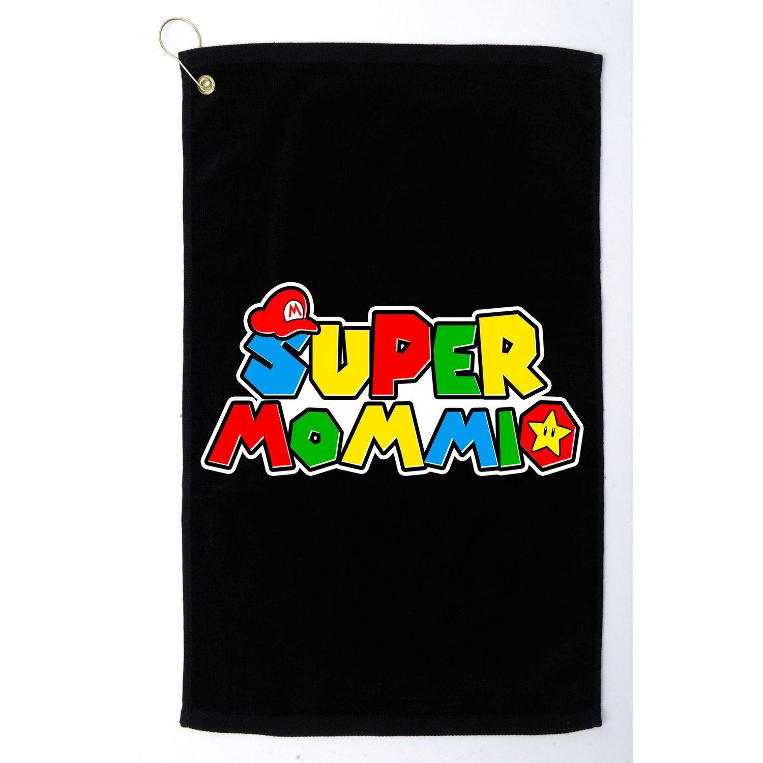 Funny Super Mommio Mother's Day Gamer Golf Towel