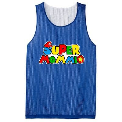 Funny Super Mommio Mother's Day Gamer Mesh Reversible Basketball Jersey Tank