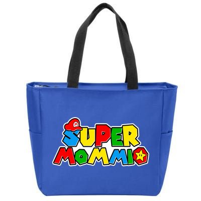 Funny Super Mommio Mother's Day Gamer Zip Tote Bag