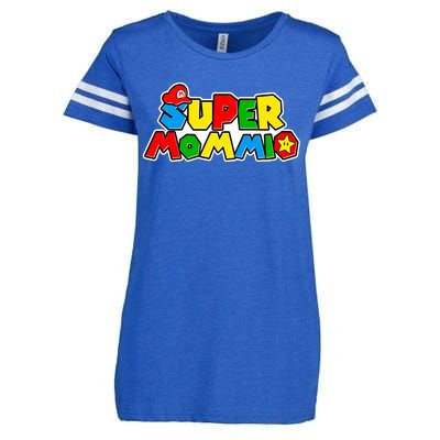 Funny Super Mommio Mother's Day Gamer Enza Ladies Jersey Football T-Shirt