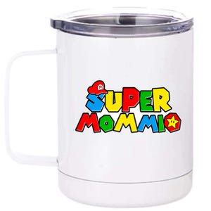 Funny Super Mommio Mother's Day Gamer 12 oz Stainless Steel Tumbler Cup