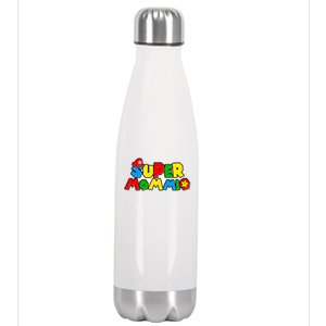 Funny Super Mommio Mother's Day Gamer Stainless Steel Insulated Water Bottle