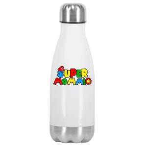 Funny Super Mommio Mother's Day Gamer Stainless Steel Insulated Water Bottle