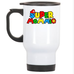 Funny Super Mommio Mother's Day Gamer Stainless Steel Travel Mug