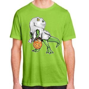 Funny T-Rex Ghost Pumpkin Candy  Adult ChromaSoft Performance T-Shirt