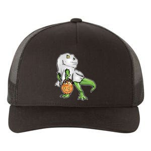 Funny T-Rex Ghost Pumpkin Candy  Yupoong Adult 5-Panel Trucker Hat