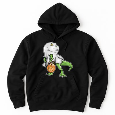 Funny T-Rex Ghost Pumpkin Candy  Hoodie