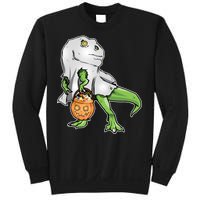 Funny T-Rex Ghost Pumpkin Candy  Sweatshirt