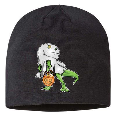 Funny T-Rex Ghost Pumpkin Candy  Sustainable Beanie