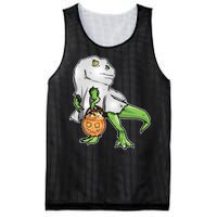 Funny T-Rex Ghost Pumpkin Candy  Mesh Reversible Basketball Jersey Tank