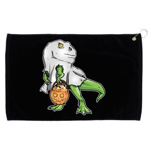 Funny T-Rex Ghost Pumpkin Candy  Grommeted Golf Towel