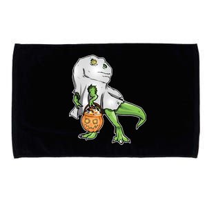 Funny T-Rex Ghost Pumpkin Candy  Microfiber Hand Towel