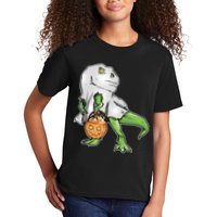 Funny T-Rex Ghost Pumpkin Candy  Kids T-Shirt