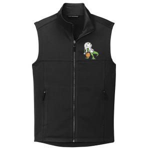 Funny T-Rex Ghost Pumpkin Candy  Collective Smooth Fleece Vest