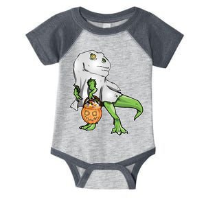 Funny T-Rex Ghost Pumpkin Candy  Infant Baby Jersey Bodysuit