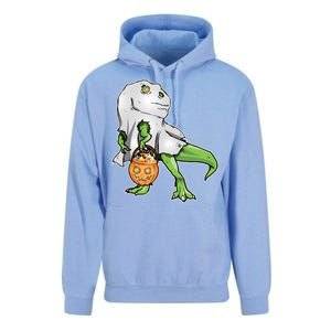 Funny T-Rex Ghost Pumpkin Candy  Unisex Surf Hoodie