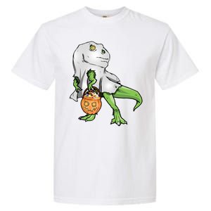 Funny T-Rex Ghost Pumpkin Candy  Garment-Dyed Heavyweight T-Shirt