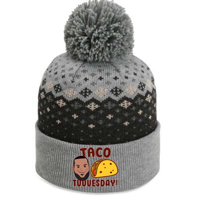 Funny Taco Tuesday The Baniff Cuffed Pom Beanie