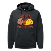 Funny Taco Tuesday Performance Fleece Hoodie