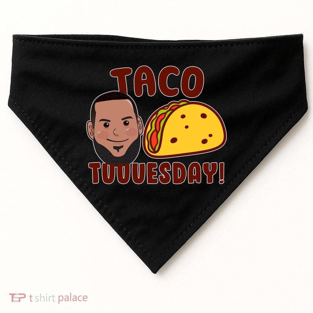 Funny Taco Tuesday USA-Made Doggie Bandana