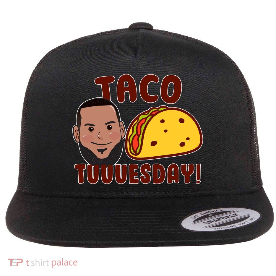 Funny Taco Tuesday Flat Bill Trucker Hat