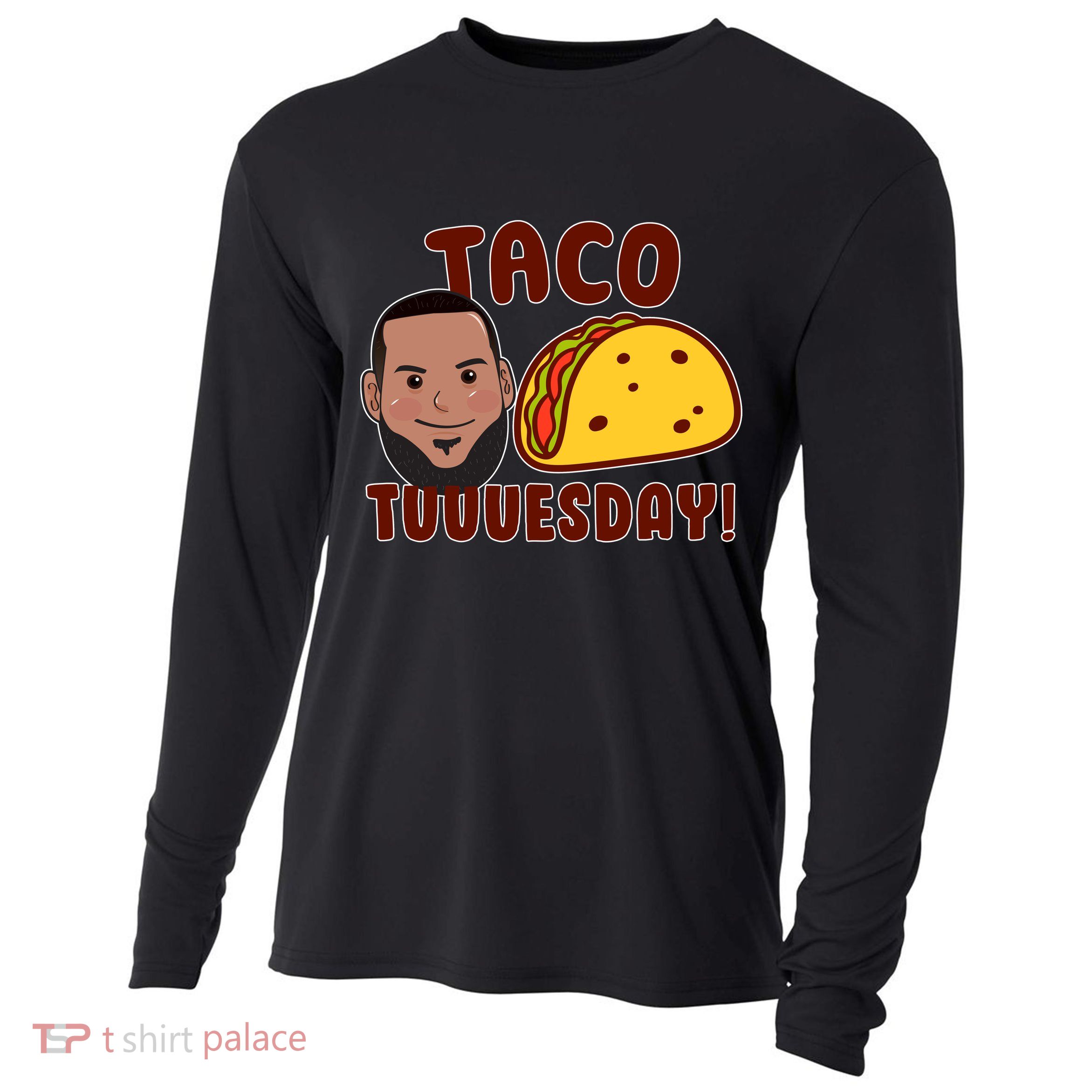 Funny Taco Tuesday Cooling Performance Long Sleeve Crew