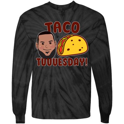 Funny Taco Tuesday Tie-Dye Long Sleeve Shirt