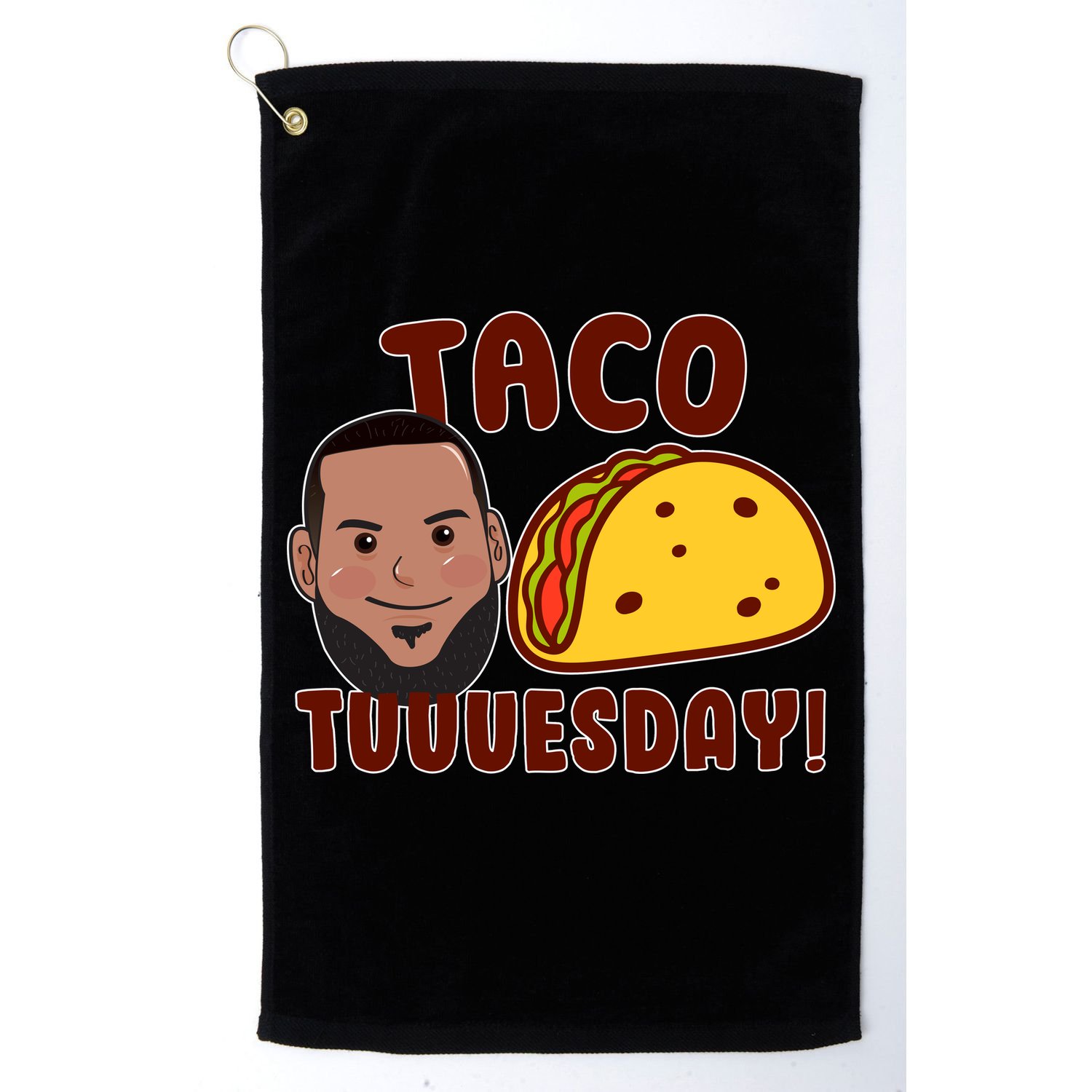 Funny Taco Tuesday Golf Towel