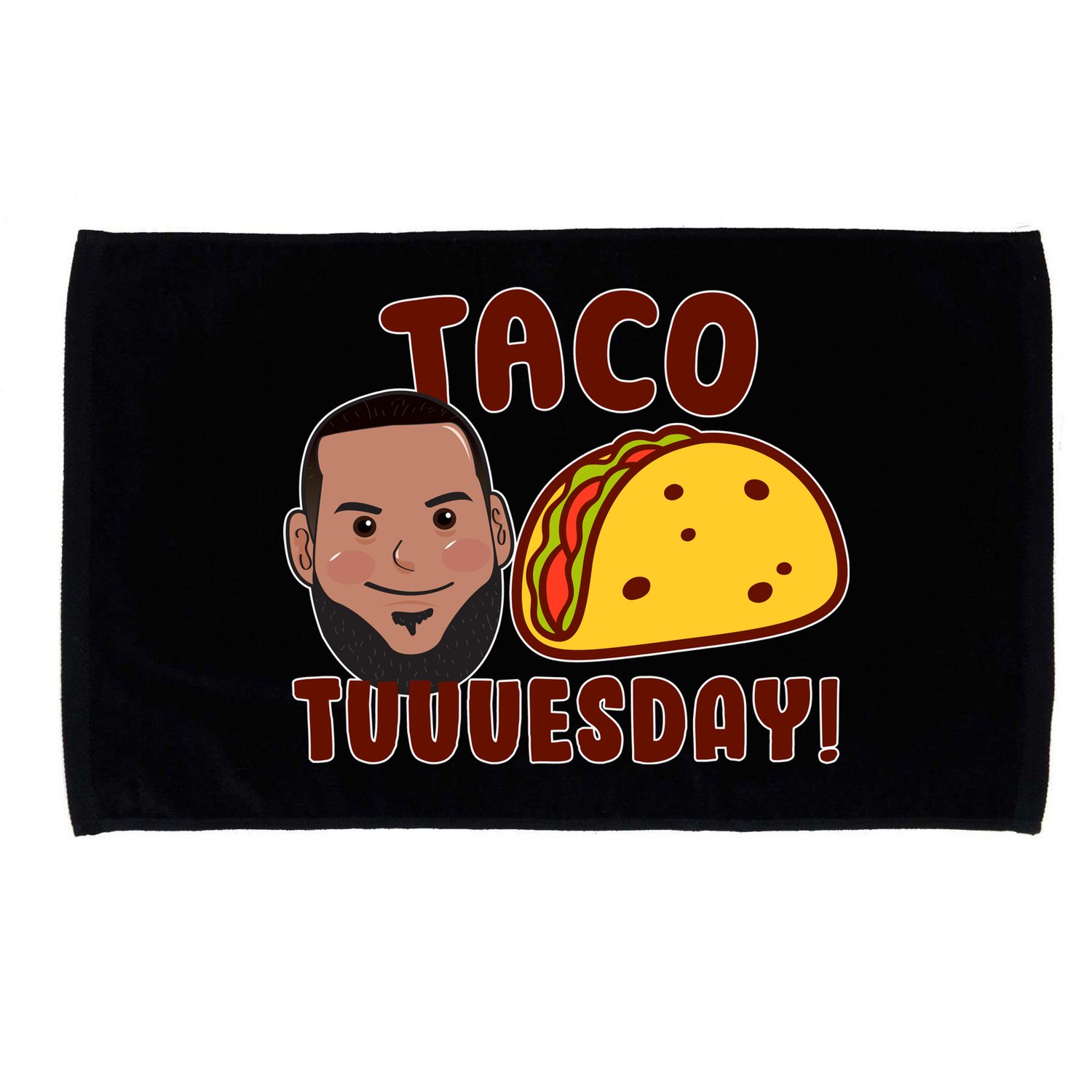 Funny Taco Tuesday Microfiber Hand Towel