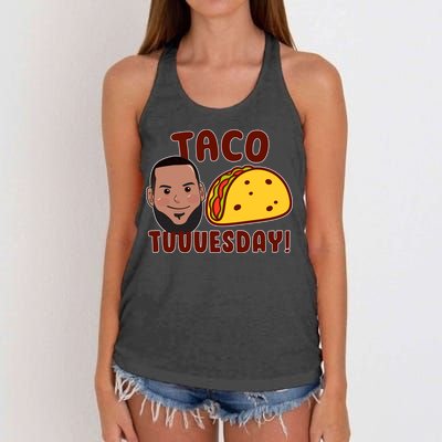 Funny Taco Tuesday Women's Knotted Racerback Tank