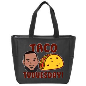 Funny Taco Tuesday Zip Tote Bag