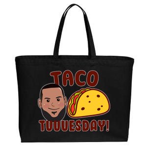 Funny Taco Tuesday Cotton Canvas Jumbo Tote