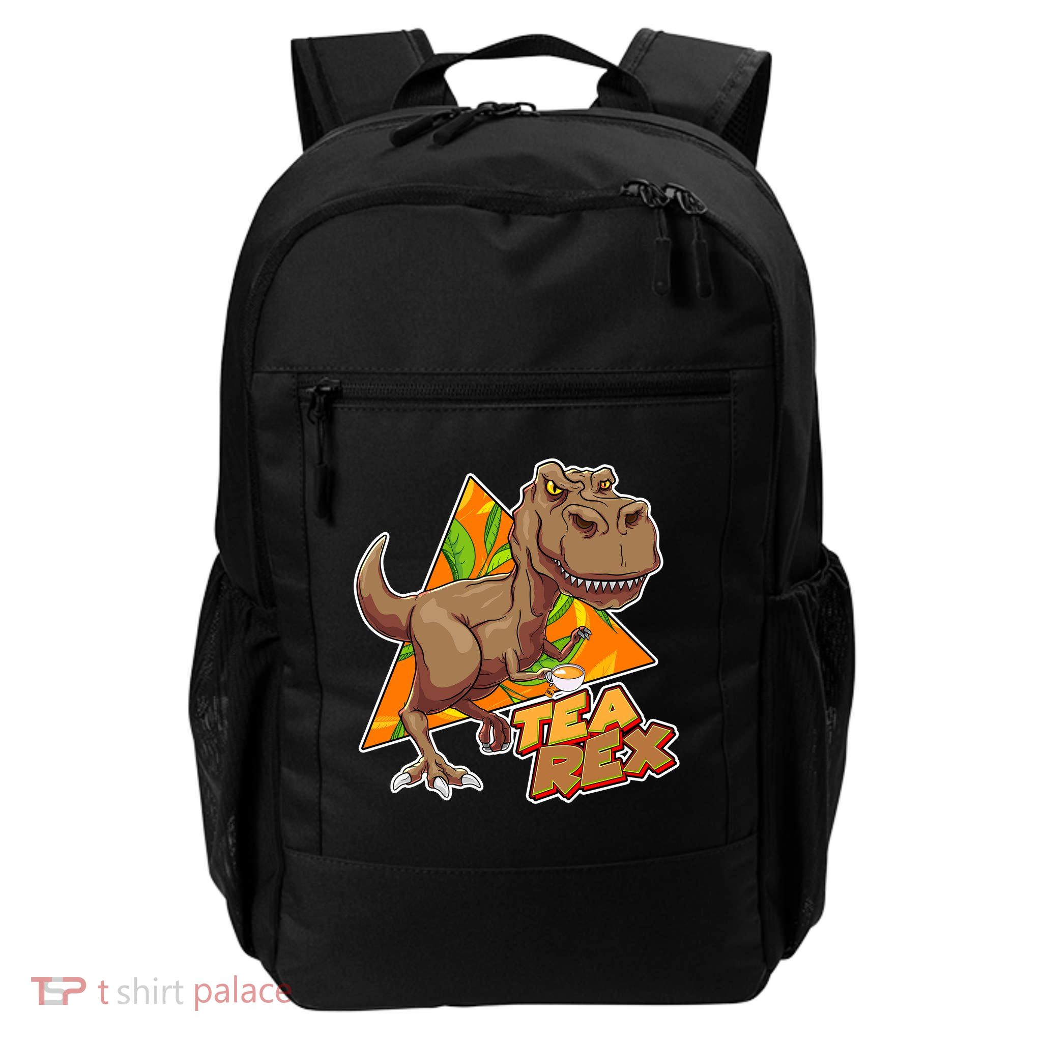 Funny Tea Rex Dinosaur Tea Lover Backpack