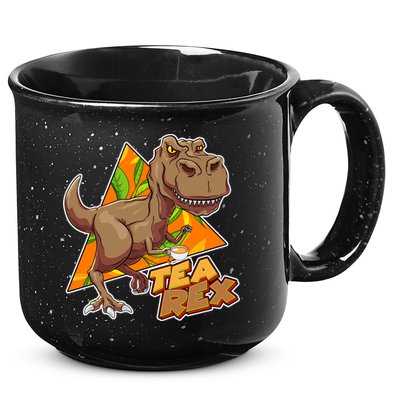 Funny Tea Rex Dinosaur Tea Lover 15oz Campfire Ceramic Mug