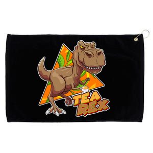 Funny Tea Rex Dinosaur Tea Lover Grommeted Golf Towel