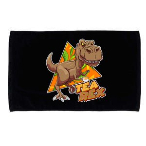 Funny Tea Rex Dinosaur Tea Lover Microfiber Hand Towel