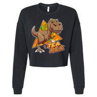 Funny Tea Rex Dinosaur Tea Lover Cropped Pullover Crew