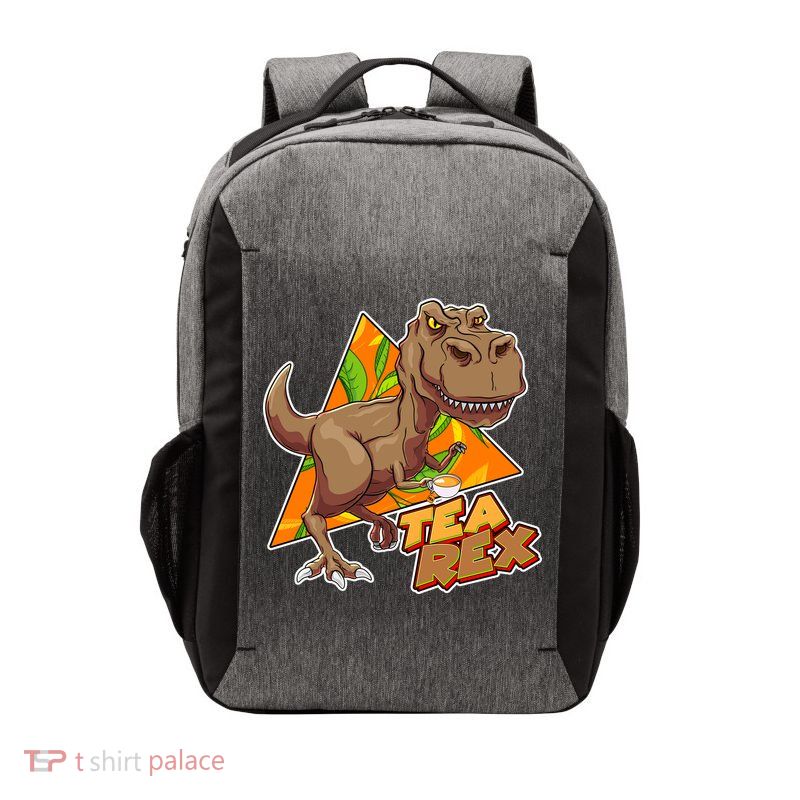 Funny Tea Rex Dinosaur Tea Lover Vector Backpack