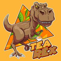 Funny Tea Rex Dinosaur Tea Lover Cooling Performance Crew T-Shirt