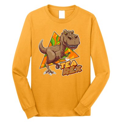 Funny Tea Rex Dinosaur Tea Lover Long Sleeve Shirt