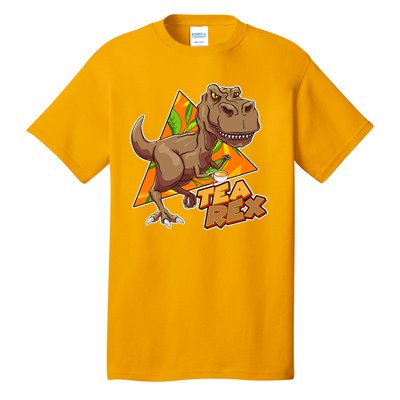 Funny Tea Rex Dinosaur Tea Lover Tall T-Shirt