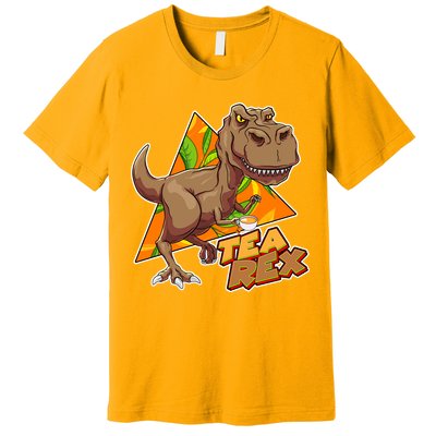 Funny Tea Rex Dinosaur Tea Lover Premium T-Shirt