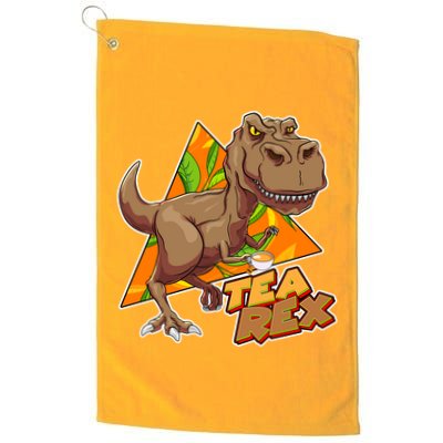 Funny Tea Rex Dinosaur Tea Lover Golf Towel